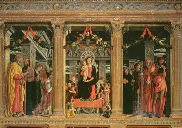 Altarbild des Hl. Zeno von Verona, 1456-60 (Detail)